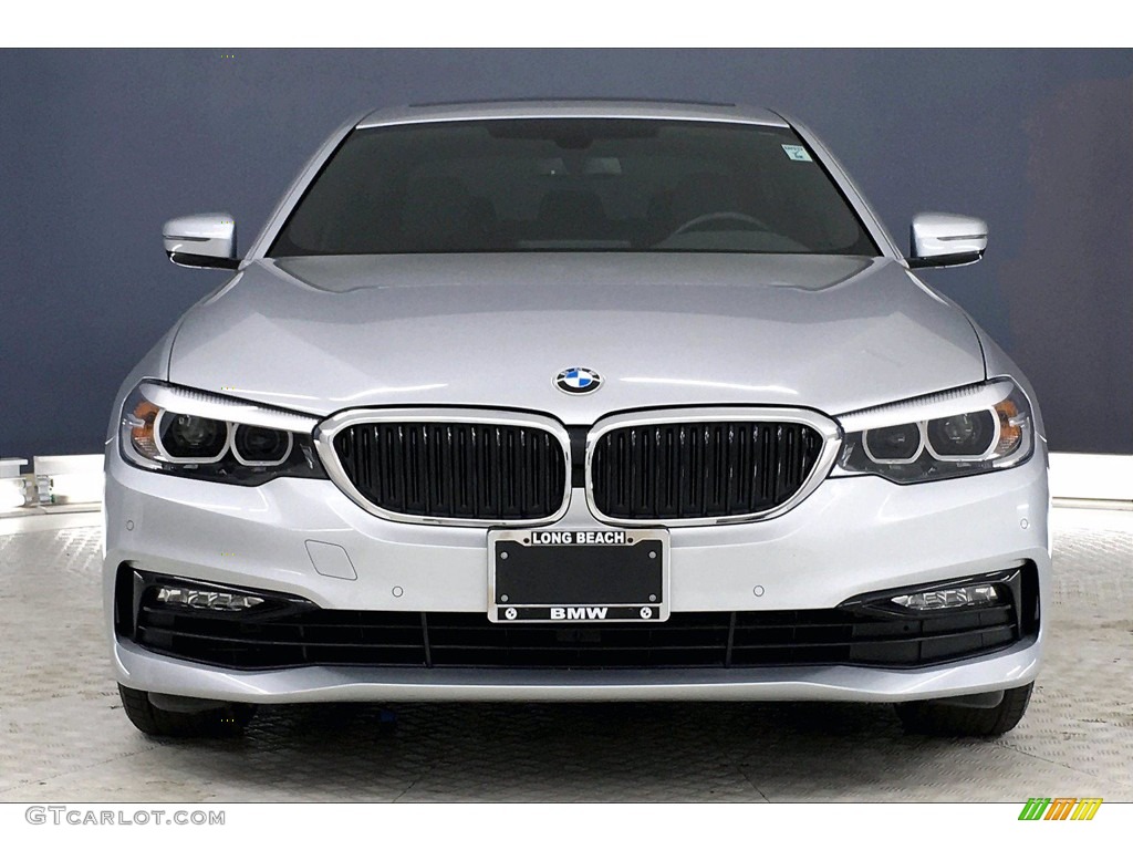 2017 5 Series 530i Sedan - Glacier Silver Metallic / Black photo #2