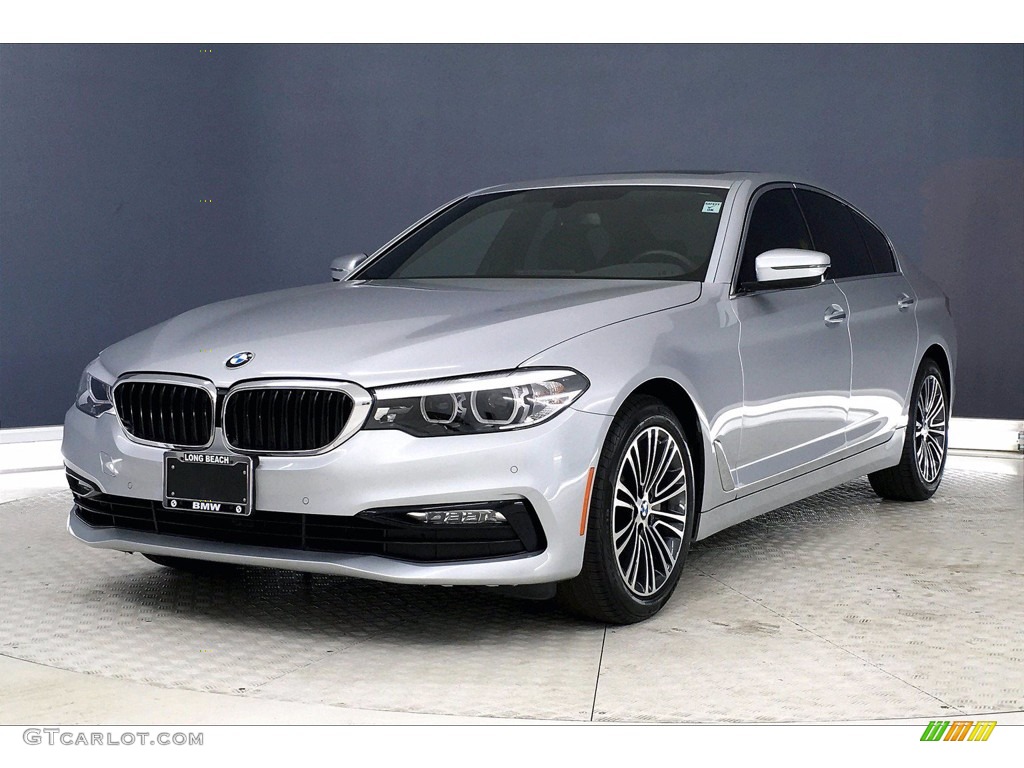 2017 5 Series 530i Sedan - Glacier Silver Metallic / Black photo #12