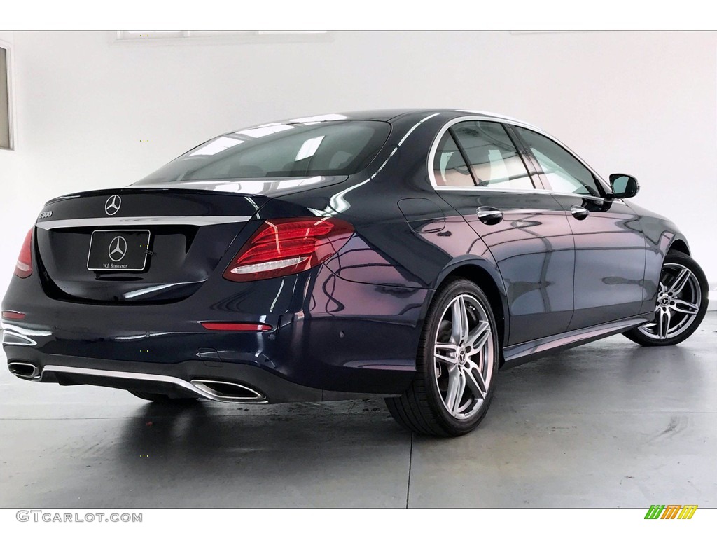 2018 E 300 Sedan - Lunar Blue Metallic / Black photo #16