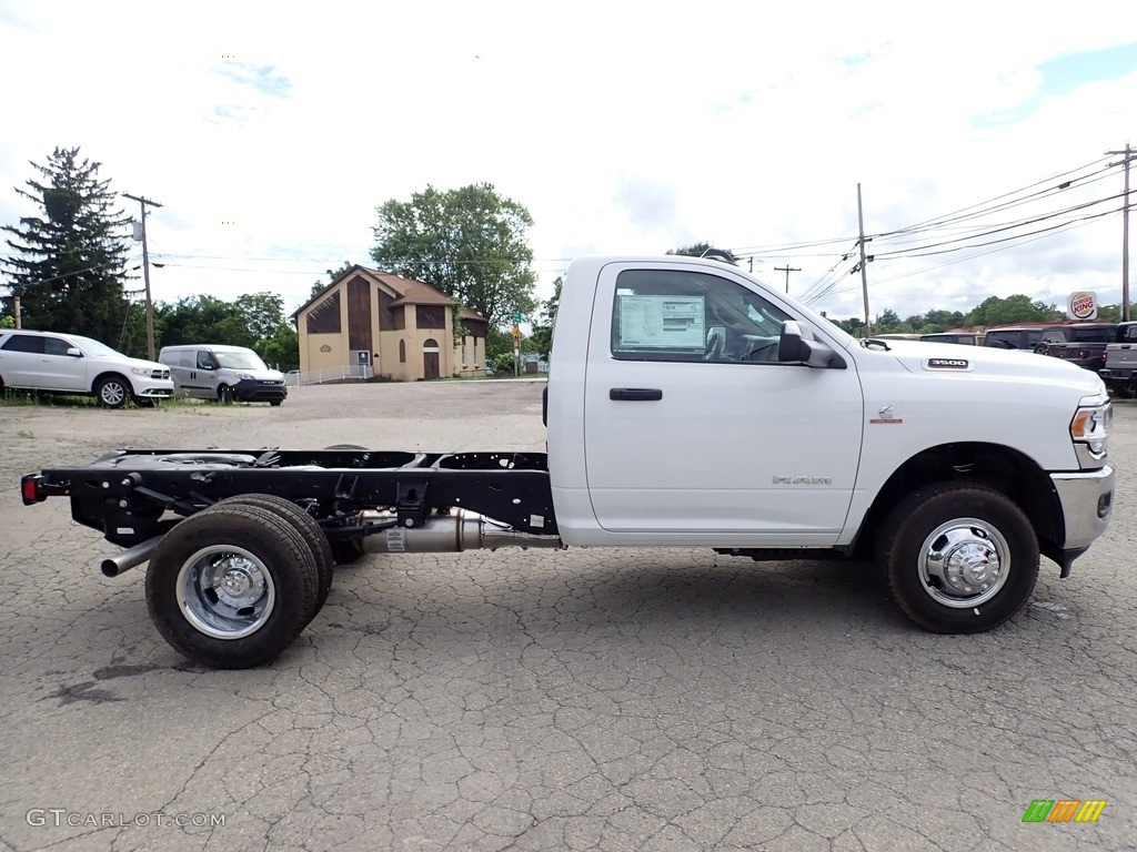 Bright White 2020 Ram 3500 Tradesman Crew Cab 4x4 Chassis Exterior Photo #138401869