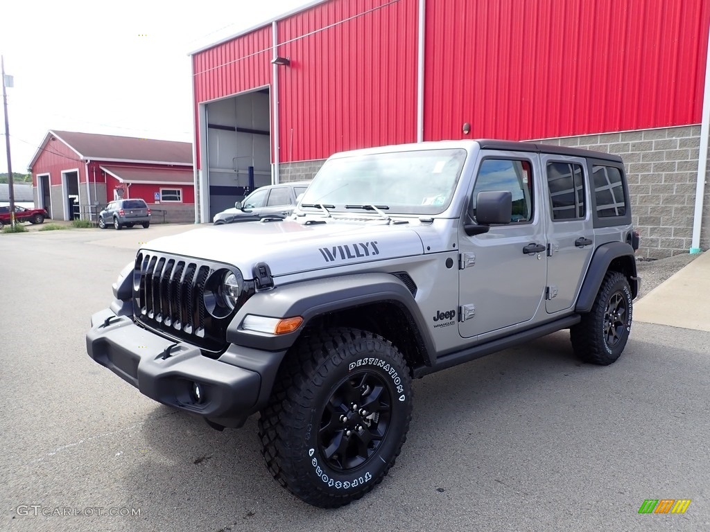 2020 Wrangler Unlimited Willys 4x4 - Billet Silver Metallic / Black photo #1