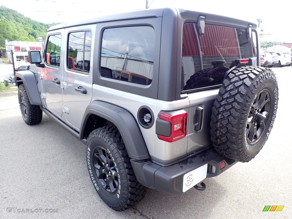 2020 Wrangler Unlimited Willys 4x4 - Billet Silver Metallic / Black photo #3