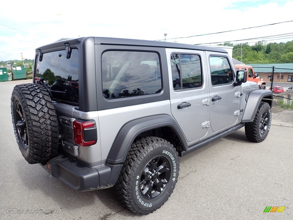 2020 Wrangler Unlimited Willys 4x4 - Billet Silver Metallic / Black photo #5