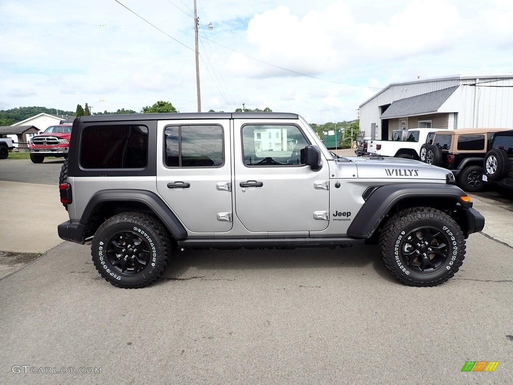 2020 Wrangler Unlimited Willys 4x4 - Billet Silver Metallic / Black photo #6
