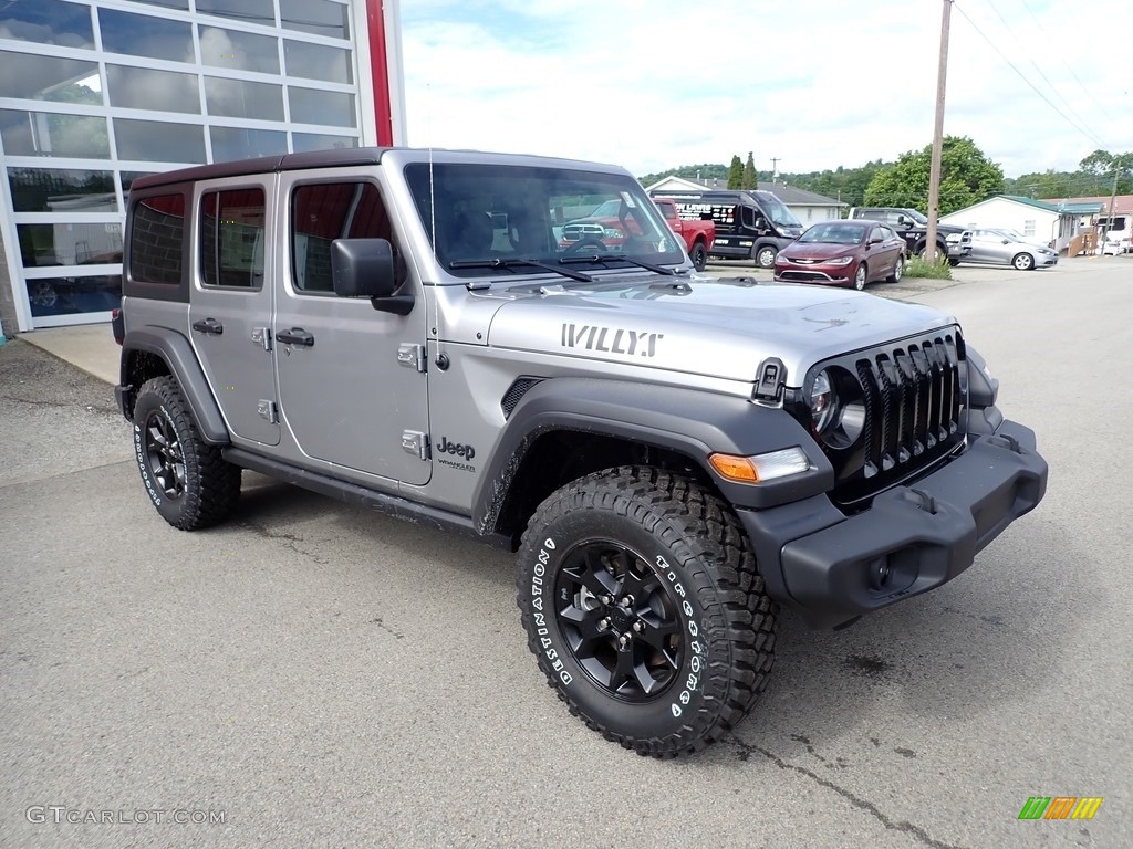 2020 Wrangler Unlimited Willys 4x4 - Billet Silver Metallic / Black photo #7