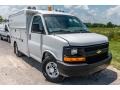 Summit White - Express Cutaway 3500 Commercial Utility Van Photo No. 1