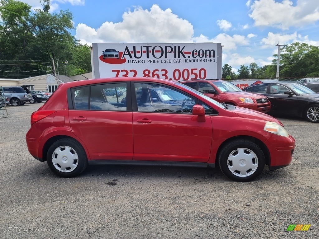 2007 Versa S - Red Alert / Charcoal photo #2