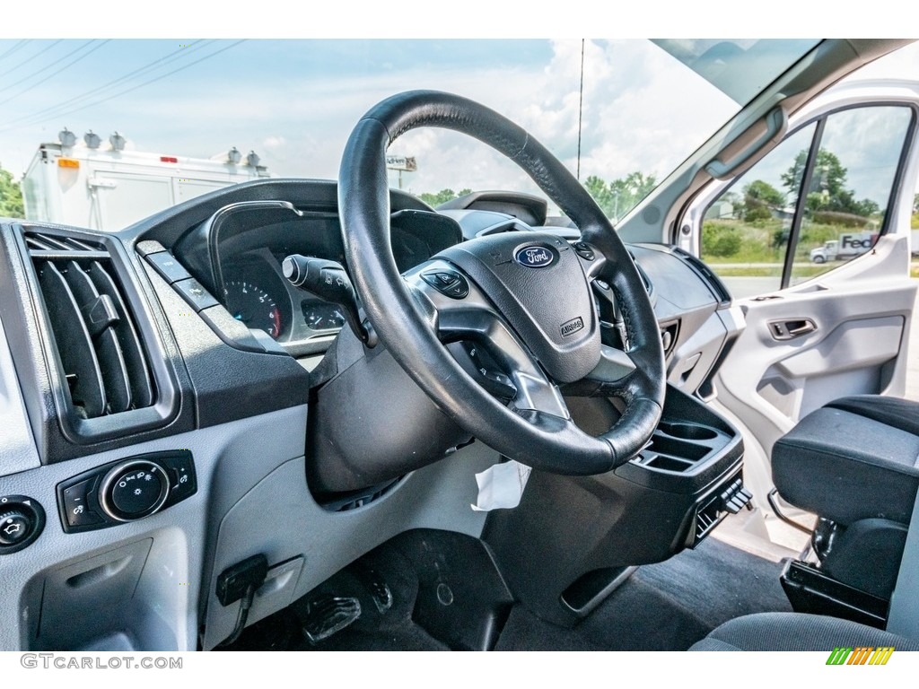 2016 Ford Transit 250 Van XL LR Regular Charcoal Black Steering Wheel Photo #138403938