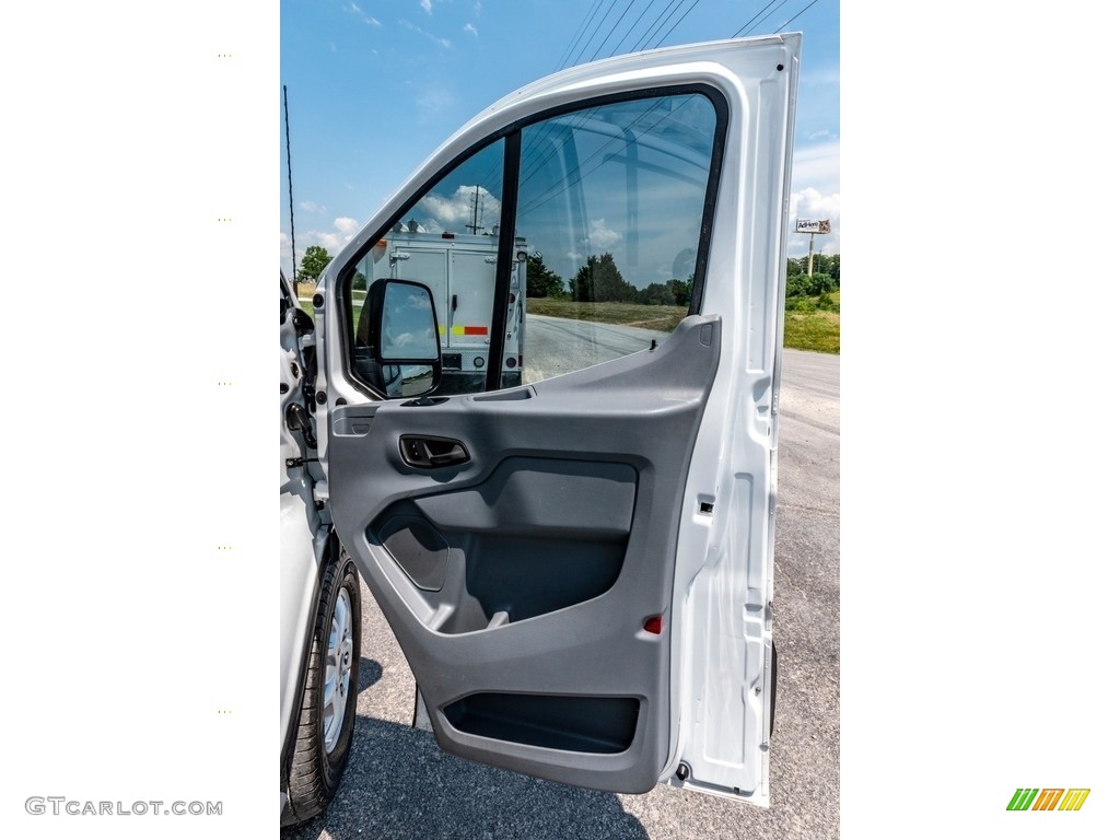 2016 Ford Transit 250 Van XL LR Regular Charcoal Black Door Panel Photo #138404112