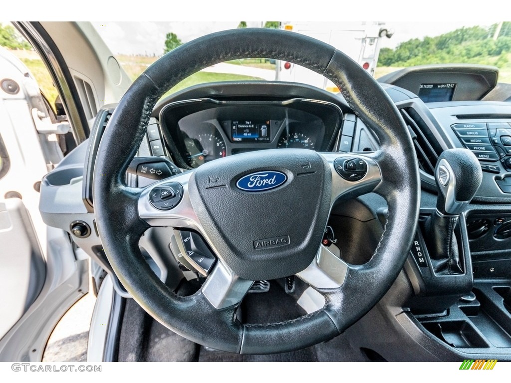2016 Ford Transit 250 Van XL LR Regular Charcoal Black Steering Wheel Photo #138404271
