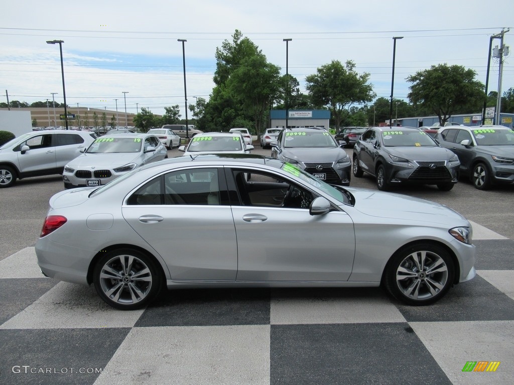 2018 C 300 Sedan - Diamond Silver Metallic / Silk Beige/Black photo #3