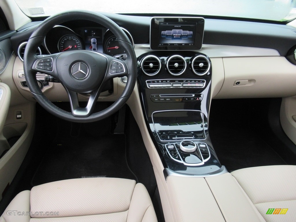 2018 C 300 Sedan - Diamond Silver Metallic / Silk Beige/Black photo #15