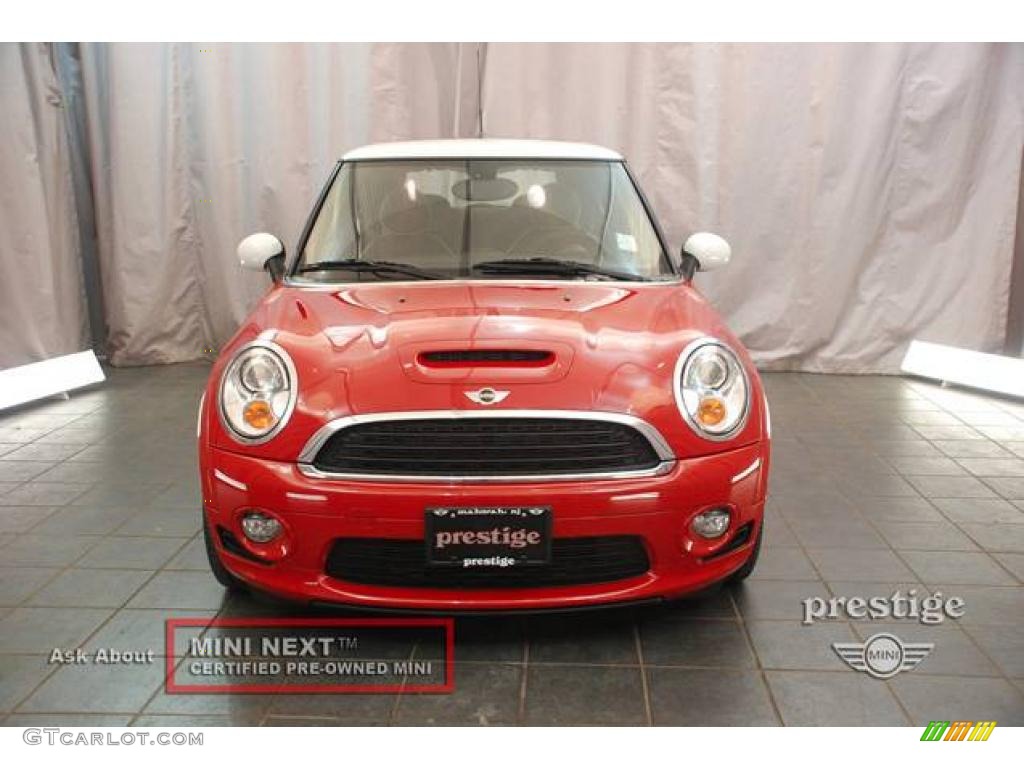 2009 Cooper S Hardtop - Chili Red / Lounge Carbon Black Leather photo #6
