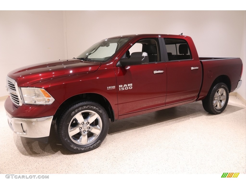 2018 1500 Big Horn Crew Cab 4x4 - Delmonico Red Pearl / Black/Diesel Gray photo #3