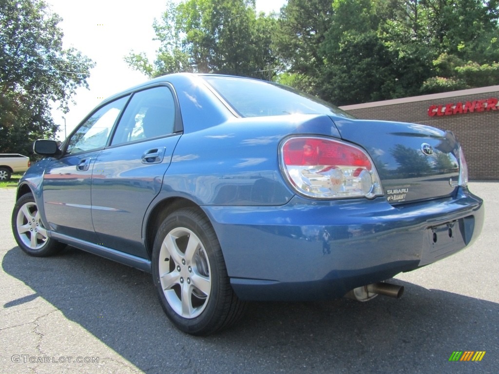 2007 Impreza 2.5i Sedan - Newport Blue Pearl / Anthracite Black photo #8