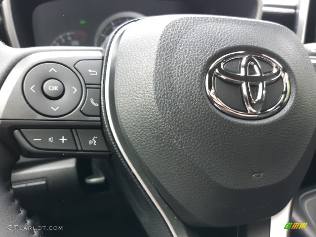 2020 Toyota Corolla Hatchback SE Black Steering Wheel Photo #138407724