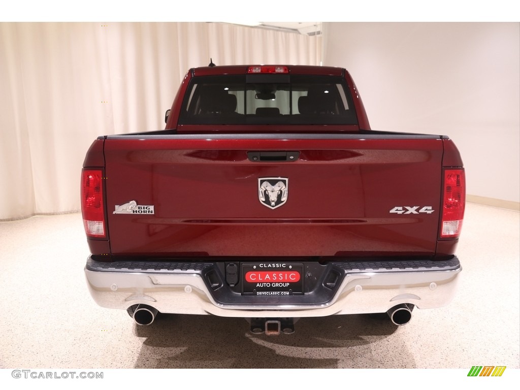 2018 1500 Big Horn Crew Cab 4x4 - Delmonico Red Pearl / Black/Diesel Gray photo #23