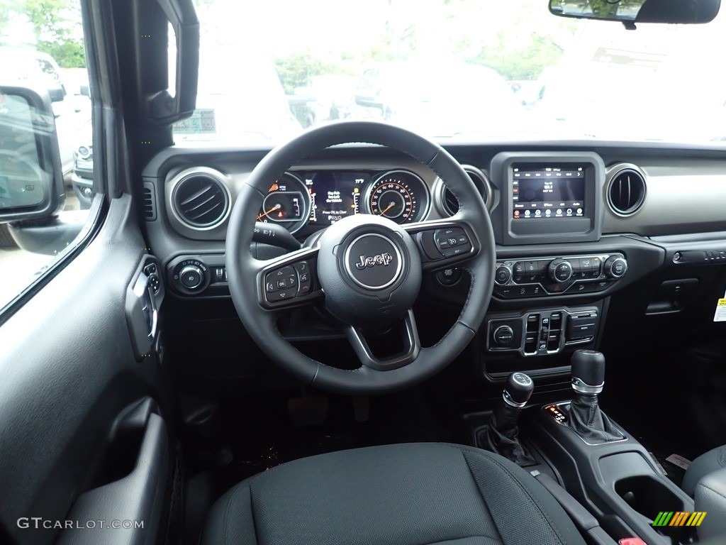2020 Jeep Wrangler Unlimited Sport 4x4 Black Dashboard Photo #138407949