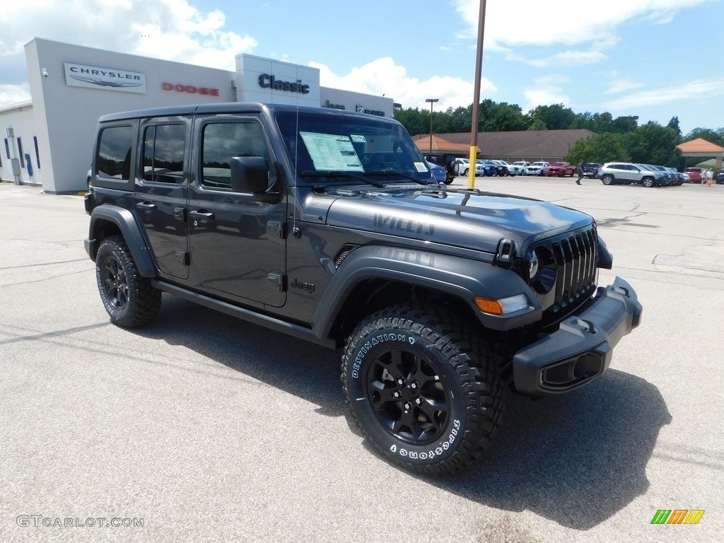 2020 Wrangler Unlimited Sport 4x4 - Granite Crystal Metallic / Black photo #1