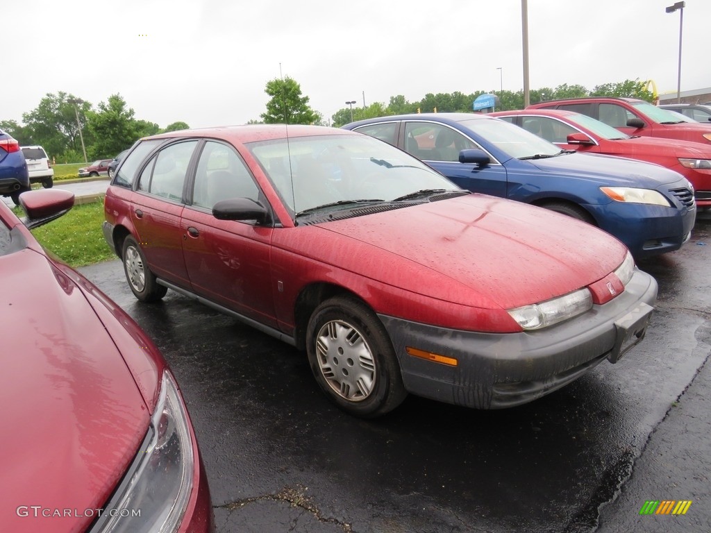1997 S Series SW1 Wagon - Medium Red / Gray photo #1
