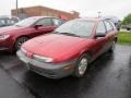 1997 Medium Red Saturn S Series SW1 Wagon  photo #4