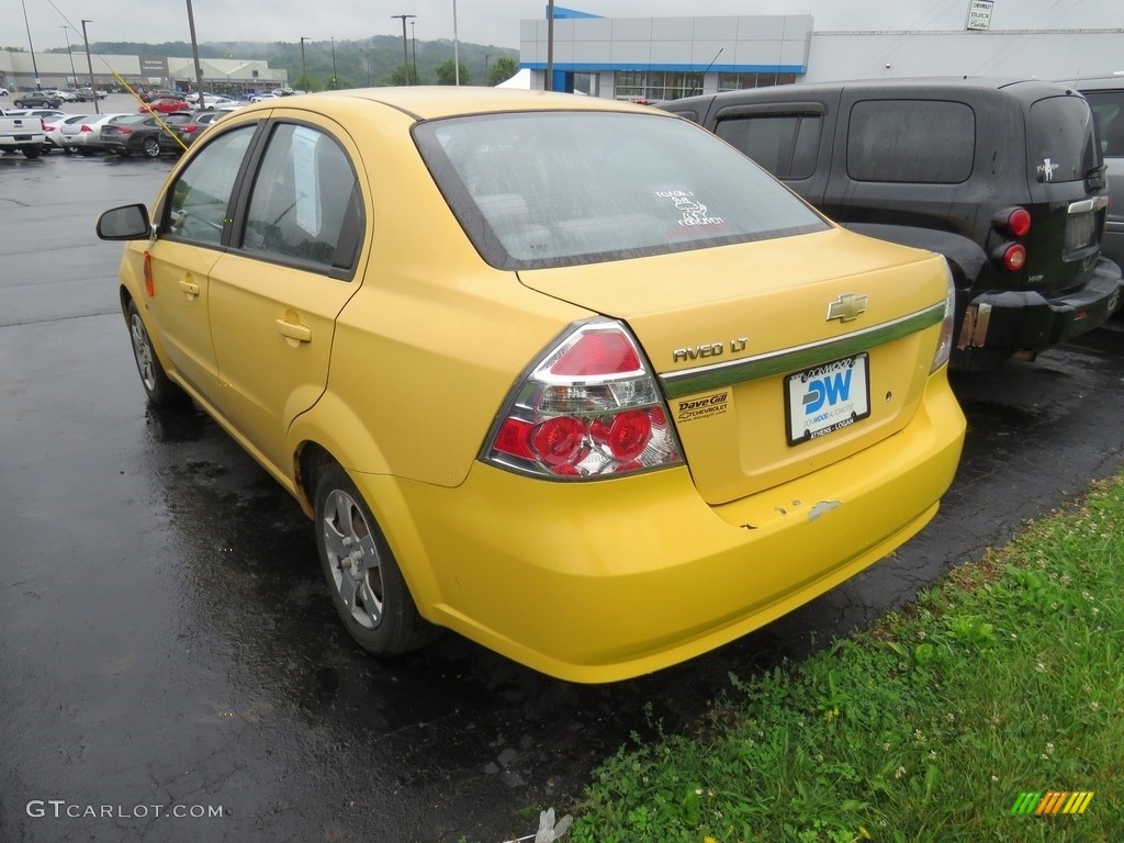 2009 Aveo LT Sedan - Summer Yellow / Charcoal photo #8