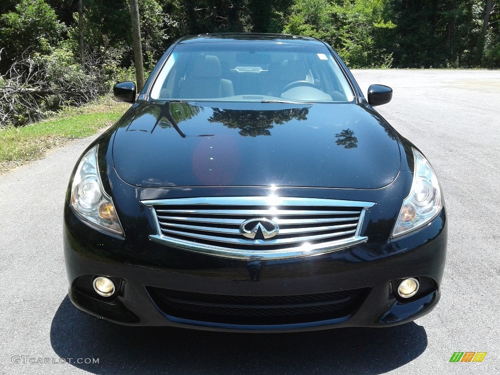 2011 G 37 x AWD Sedan - Black Obsidian / Wheat photo #5