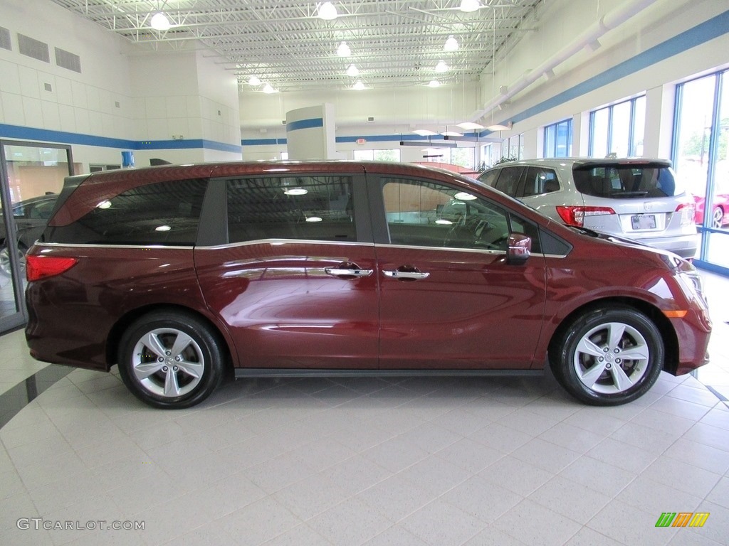 Deep Scarlet Pearl 2019 Honda Odyssey EX Exterior Photo #138411324
