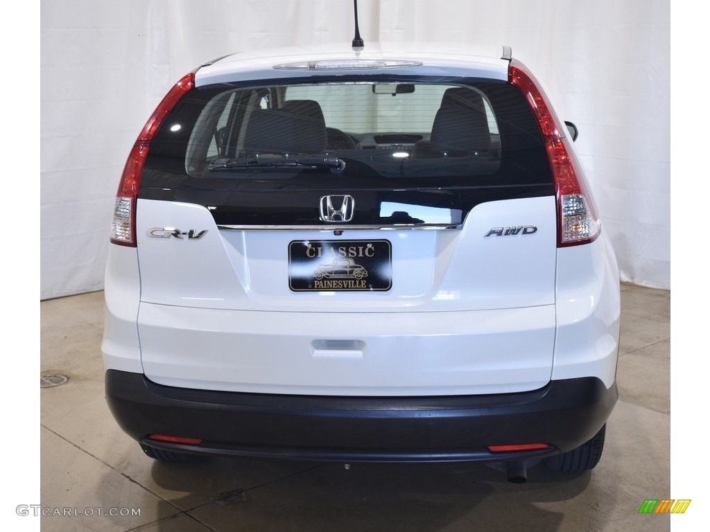 2014 CR-V LX AWD - White Diamond Pearl / Black photo #3