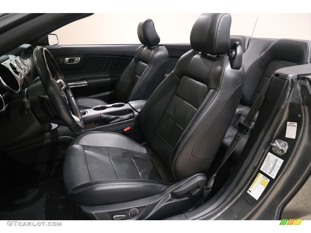 2019 Mustang EcoBoost Premium Convertible - Magnetic / Ebony photo #10