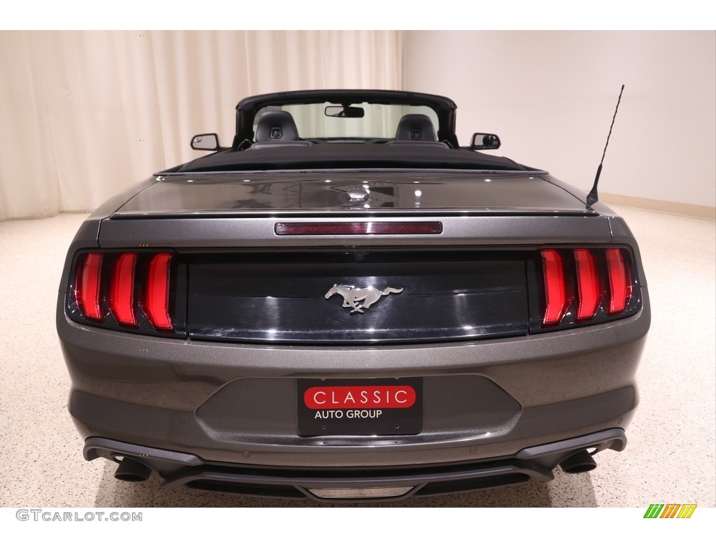 2019 Mustang EcoBoost Premium Convertible - Magnetic / Ebony photo #30