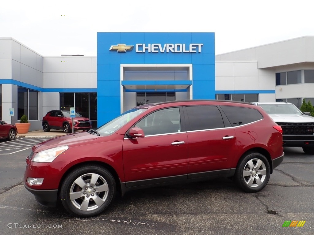 2011 Traverse LT AWD - Red Jewel Metallic / Ebony/Ebony photo #1