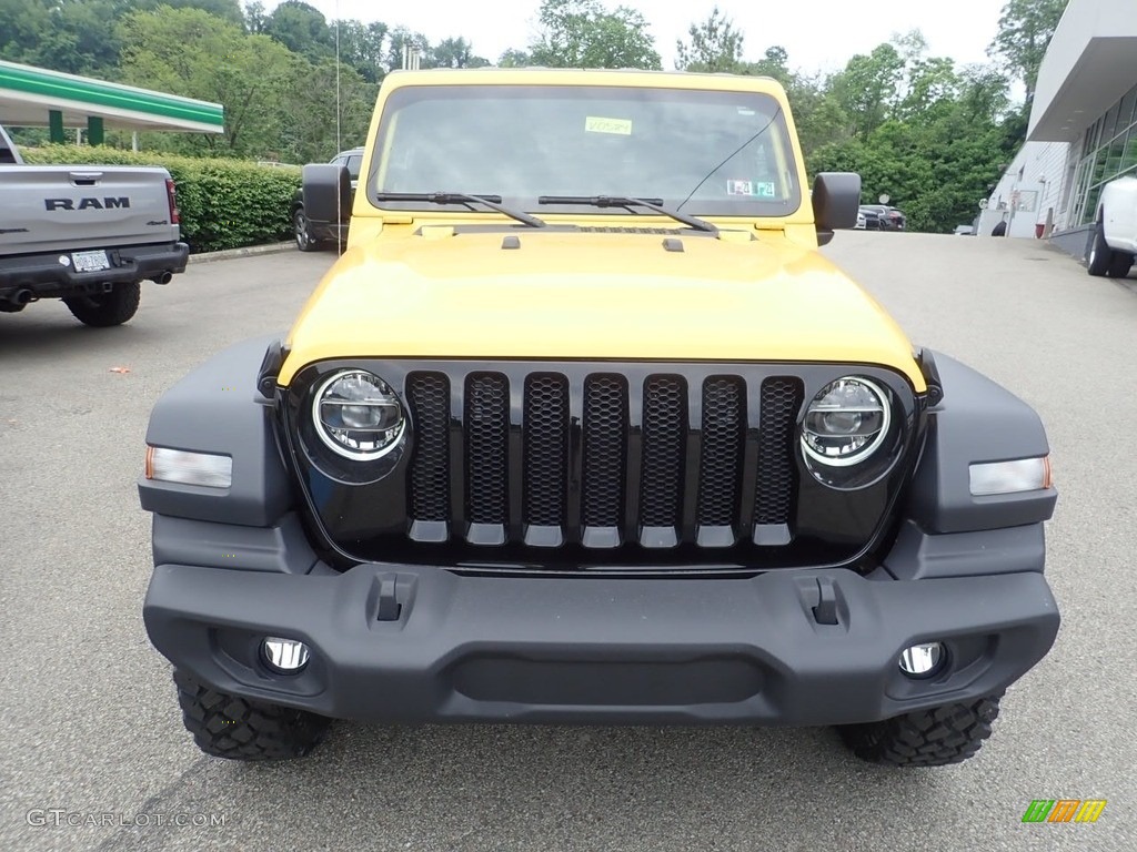 2020 Wrangler Willys 4x4 - Hellayella / Black photo #2