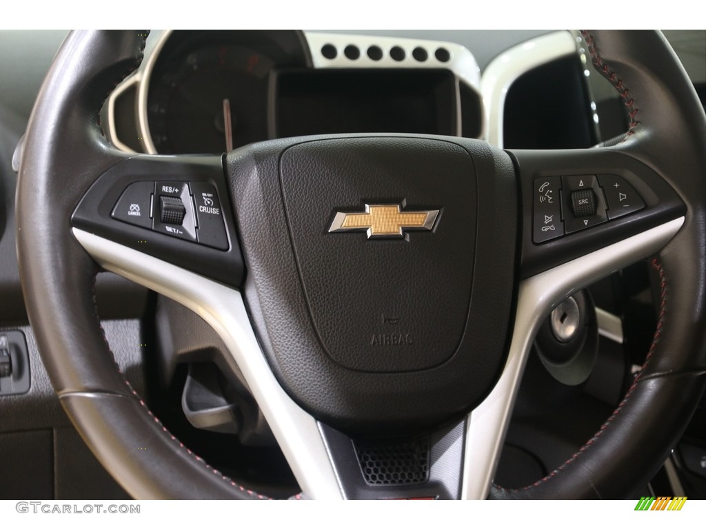 2016 Chevrolet Sonic RS Hatchback RS Jet Black Steering Wheel Photo #138414231
