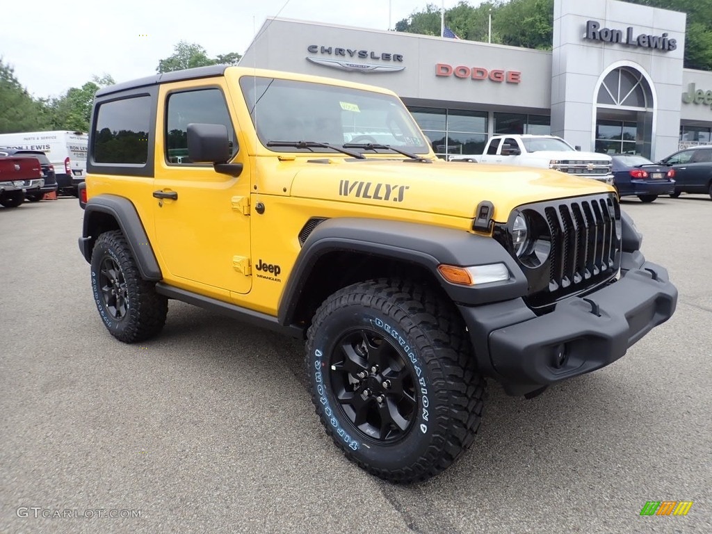2020 Wrangler Willys 4x4 - Hellayella / Black photo #3