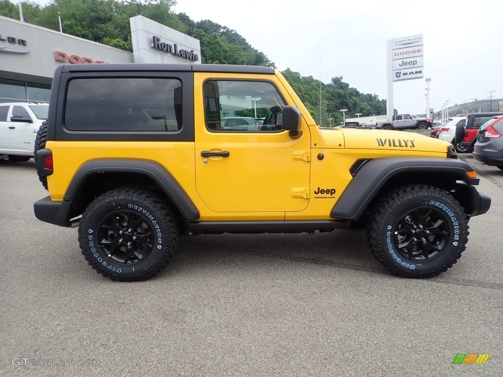 2020 Wrangler Willys 4x4 - Hellayella / Black photo #4