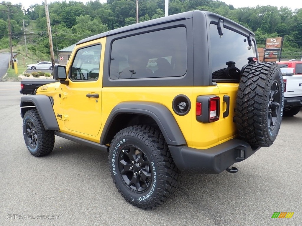 2020 Wrangler Willys 4x4 - Hellayella / Black photo #8