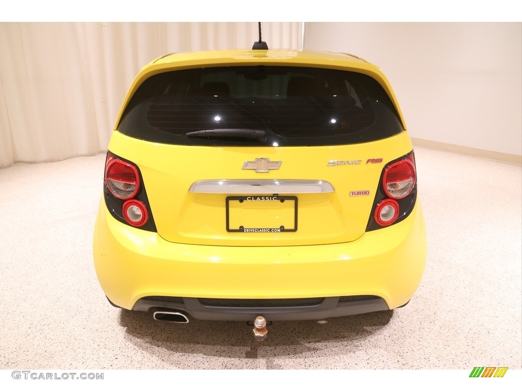 2016 Sonic RS Hatchback - Bright Yellow / RS Jet Black photo #18