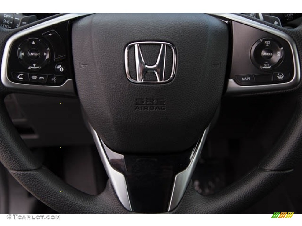 2020 Honda CR-V EX AWD Hybrid Black Steering Wheel Photo #138415074
