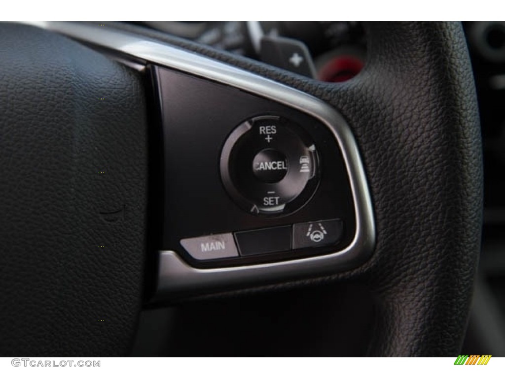2020 Honda CR-V EX AWD Hybrid Black Steering Wheel Photo #138415089