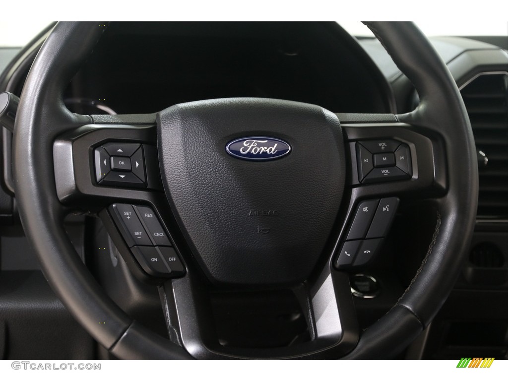2019 Ford Expedition Limited Max 4x4 Ebony Steering Wheel Photo #138416253