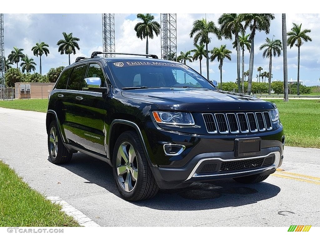 2014 Grand Cherokee Limited - Black Forest Green Pearl / Morocco Black photo #1