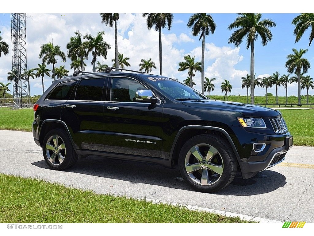 2014 Grand Cherokee Limited - Black Forest Green Pearl / Morocco Black photo #2