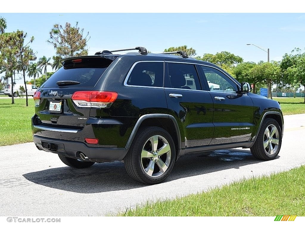 2014 Grand Cherokee Limited - Black Forest Green Pearl / Morocco Black photo #4