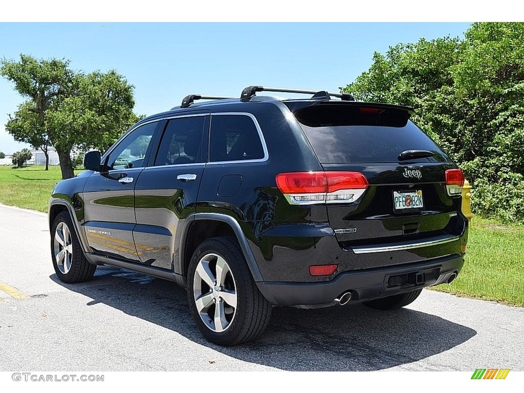 2014 Grand Cherokee Limited - Black Forest Green Pearl / Morocco Black photo #6