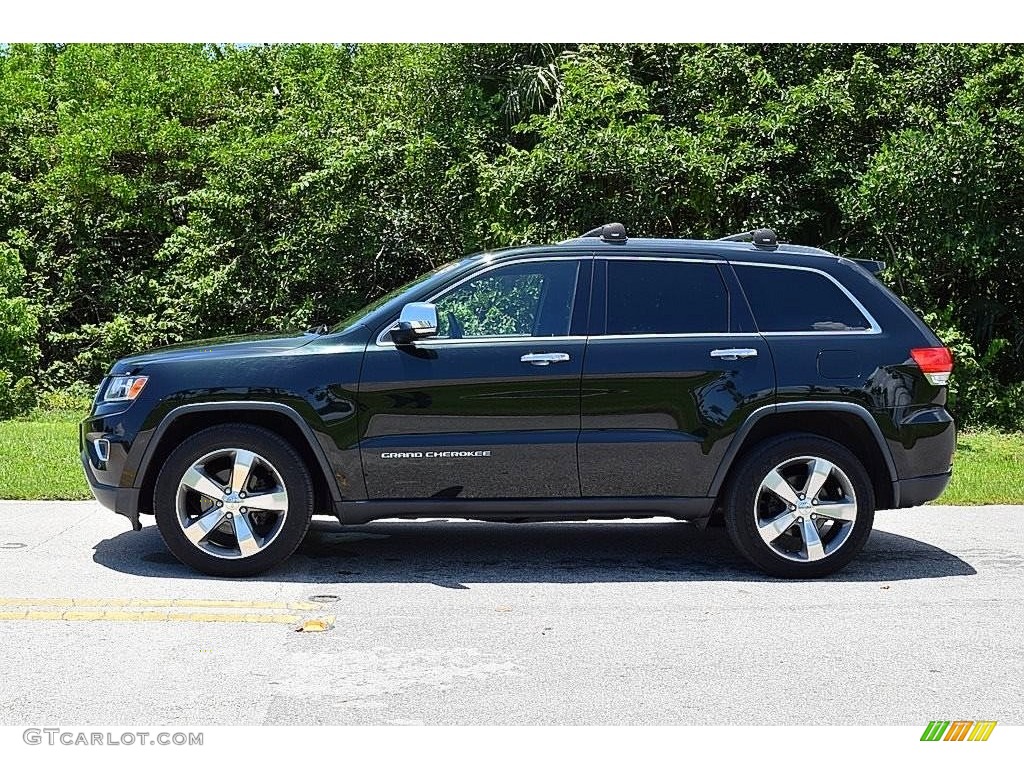 2014 Grand Cherokee Limited - Black Forest Green Pearl / Morocco Black photo #7
