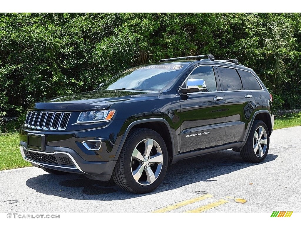 2014 Grand Cherokee Limited - Black Forest Green Pearl / Morocco Black photo #8