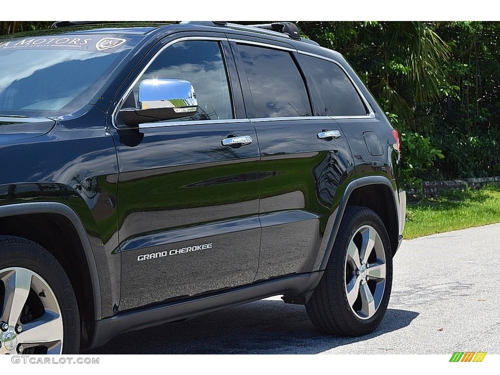 2014 Grand Cherokee Limited - Black Forest Green Pearl / Morocco Black photo #11