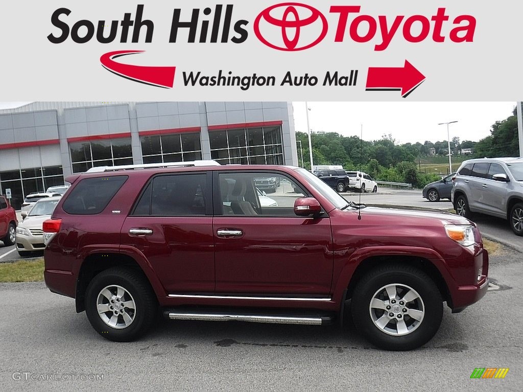 2013 4Runner SR5 4x4 - Salsa Red Pearl / Sand Beige Leather photo #2