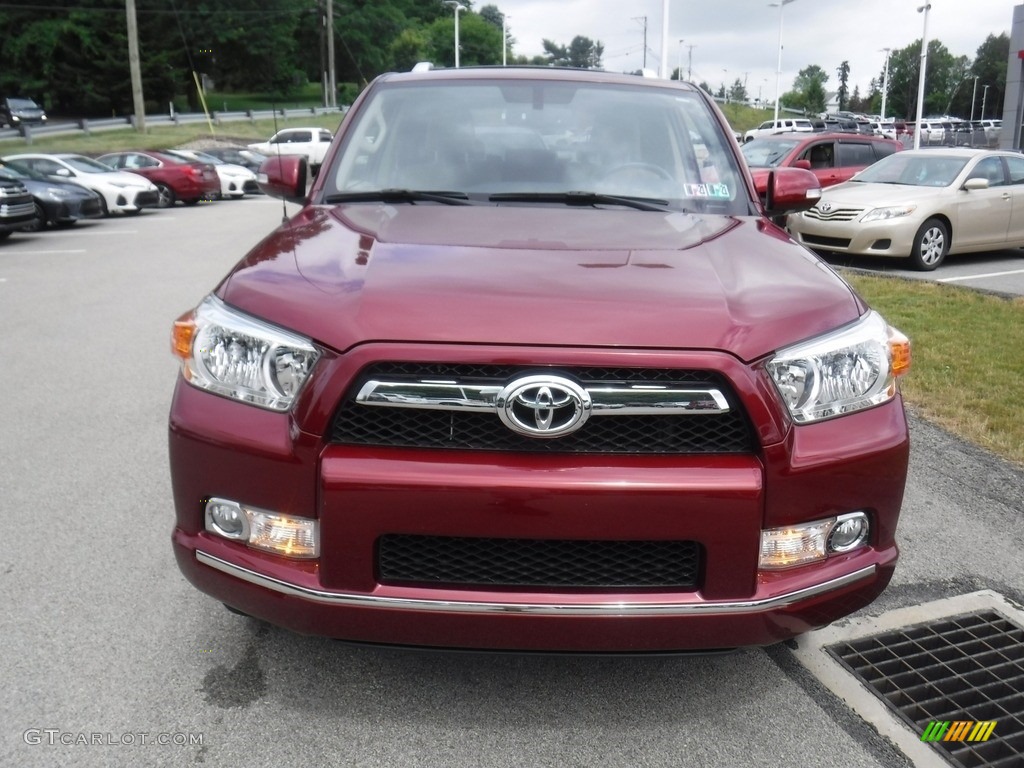 2013 4Runner SR5 4x4 - Salsa Red Pearl / Sand Beige Leather photo #11